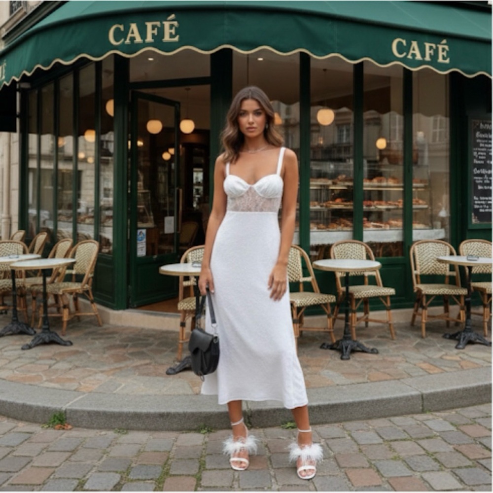Revolve danielle bernstein Weworewhat lace midi dress FEB